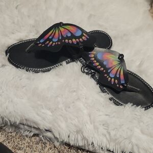 Colorful Butterfly Women's Sandals